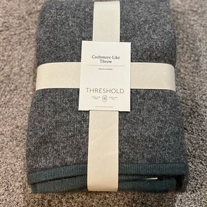 Threshold Gray Cashmere-Like Throw